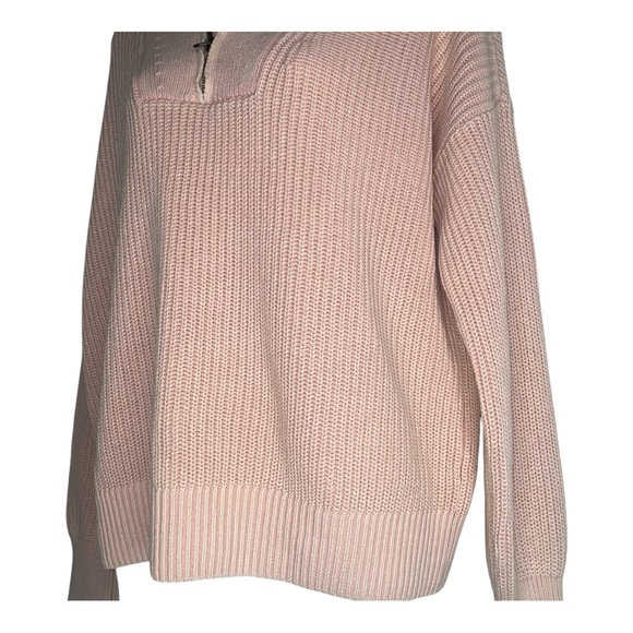 Faherty Women's Pink Half-Zip Sweater - Picture 5 of 7